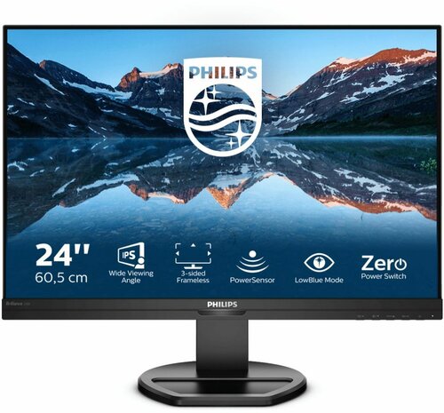 B Line 240B9 LED 24,1&quot;, 1920 x 1200 WUXGA, IPS, 4 ms, HDMI, DVI-D, VGA, DisplayPort, speakers, zwart