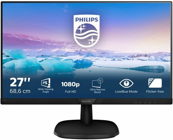 273V7QDSB LED IPS 27&quot;, Full HD, 5 ms, 1920 x 1080, HDMI, 10M:1