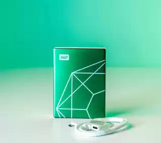 2000 GB WD My Passport Ultra (20th Emerelad Anniversary Edition, USB 3.2 Gen 1, 256-bit AES, groen)