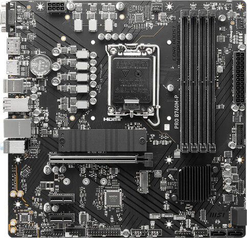 Socket 1700 : PRO B760M-P (1 x DisplayPort, 1 x HDMI)