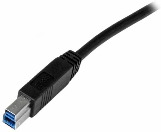 SuperSpeed USB 3.0 A naar B M/M kabel (1 meter, zwart)