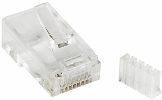 Cat 6 RJ45 Modular Plug voor solide kabels (50-pack)
