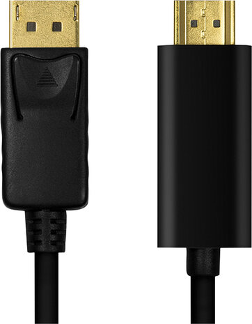 DisplayPort naar HDMI kabel M/M (2 meter, zwart)