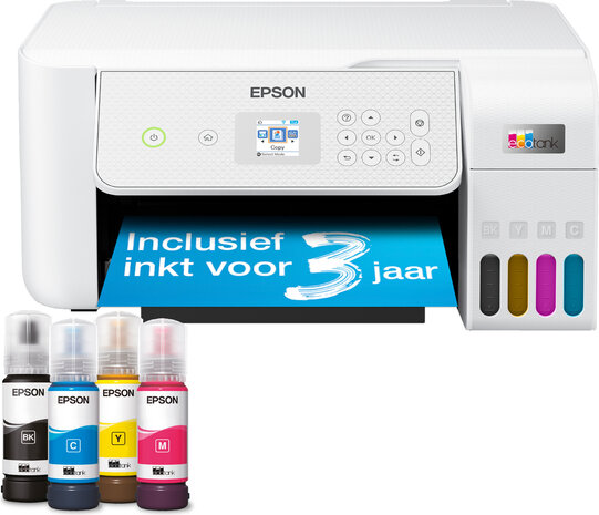 EcoTank ET-2876 Multifunction printer (A4, 10 ppm, Wi-Fi, USB, wit)