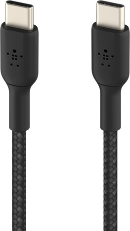 BoostCharge USB-kabel : 24 pin USB-C M/M (15 cm, USB Power Delivery 60 Watt, zwart)