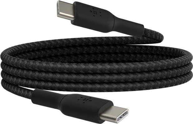 BoostCharge USB-kabel : 24 pin USB-C M/M (15 cm, USB Power Delivery 60 Watt, zwart)