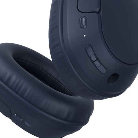 SoundForm Surround Headphones (met micro, full size, Bluetooth, USB-C, 3,5 mm jack, blauw)
