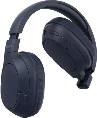SoundForm Surround Headphones (met micro, full size, Bluetooth, USB-C, 3,5 mm jack, blauw)
