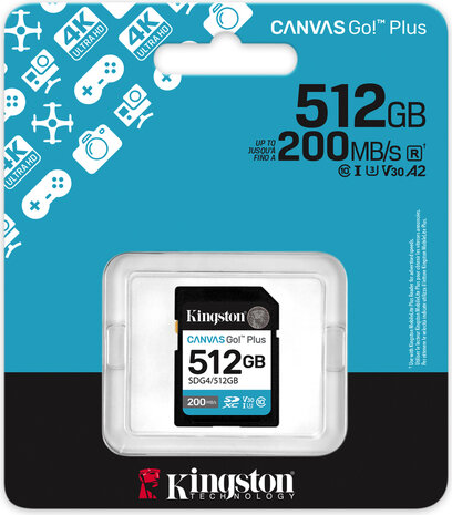 SDG4/512GB SDXC Card 512 GB (U3 V30 Canvas Go! Plus)