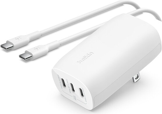 BoostCharge Power adapter 67 Watt (PPS technology, 3,25 A, PD 3.0, Power Delivery 3.1, 3 output connectors USB-C, wit)
