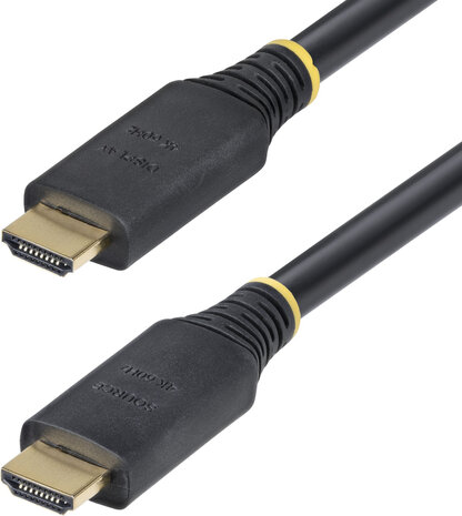 Active High Speed HDMI-kabel (15 meter, 4K60Hz, shielded, zwart, HDR10 support)