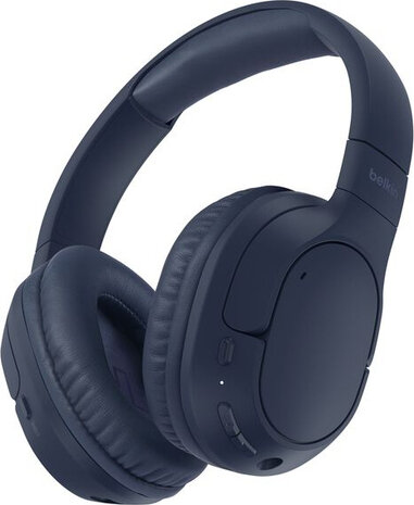 SoundForm Surround Headphones (met micro, full size, Bluetooth, USB-C, 3,5 mm jack, blauw)