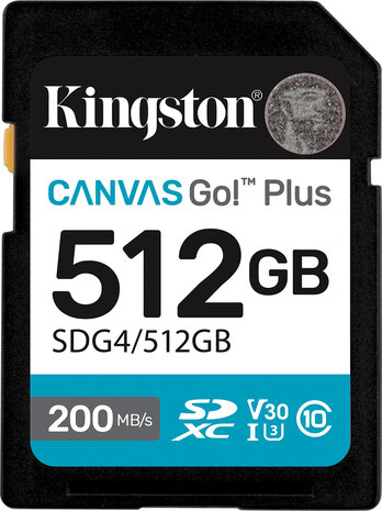 SDG4/512GB SDXC Card 512 GB (U3 V30 Canvas Go! Plus)