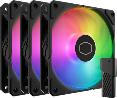 SickleFlow Edge 120 ARGB (zwart, 3-pack, incl. controller)