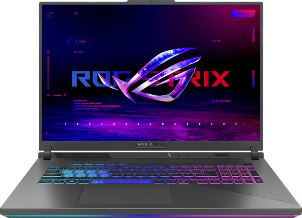 ROG Strix G814FPS900 (AMD Ryzen 9-9955HX, 18&quot; 2.5K IPS, 32 GB, 1000 GB PCIe NVMe SSD, GeForce RTX 5070 8 GB, Windows 11 Home, Wifi 6E, HDMI, verlicht RGB toetsenbord, Azerty)