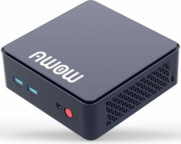 Momu Mini-PC (Intel Alder Lake N100 3,4 GHz, 8 GB DDR4, 256 GB M.2 SSD, 4K dual display, WiFi 5, BlueTooth 5.2, GBLAN, Windows 11 Pro)
