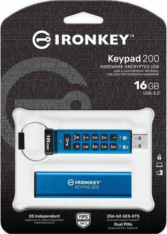 IronKey Keypad 200 USB flash drive 16 GB (encrypted, USB 3.2 Gen 1)