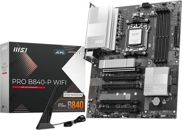 Socket AM5 : B840-P PRO WiFi (DDR5, 2 x M.2, HDMI, ATX)
