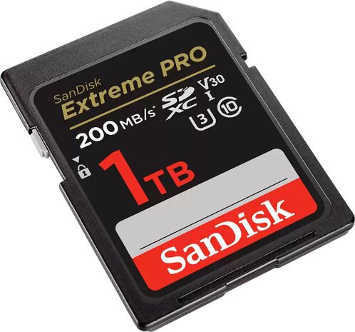 Extreme Pro Flash memory card 1000 GB (Video Class V30 / UHS-I U3 / Class 10, SDXC UHS-I)