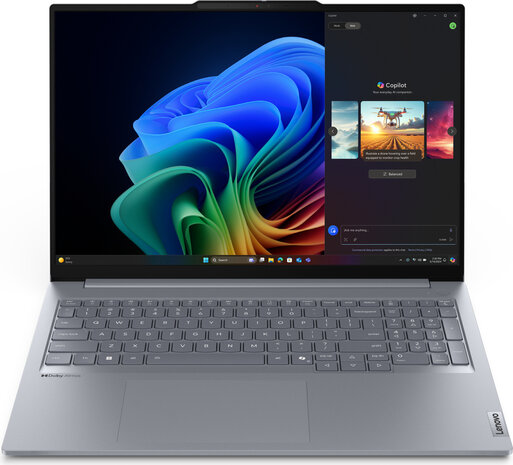 ThinkBook 16 G7 QOY 21NH (Snapdragon X Plus X1P-42-100 , Windows 11 Pro on ARM, Qualcomm Adreno, 16 GB RAM, 512 GB SSD NVMe, 16&quot; IPS 1920 x 1200, Bluetooth, Wi-Fi 7, grijs, Azerty)