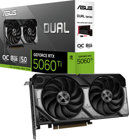 Geforce RTX 5060Ti Dual OC (8 GB, 3 x DisplayPort, HDMI)