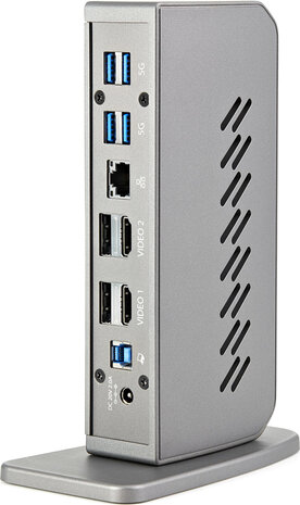 USB-C Docking (dual monitor 4K 60 Hz HDMI/DisplayPort, 6 x USB-A Hub, Gigabit Ethernet, USB 3.1/3.2 Gen 1)