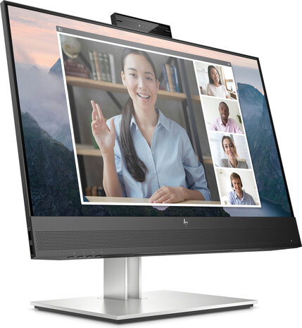 E24mv G4 Conferencing Monitor LED 23,8&quot;, 1920 x 1080 Full HD, IPS, 1000:1, 5 ms, HDMI, VGA, DisplayPort, speakers, zilver/zwart