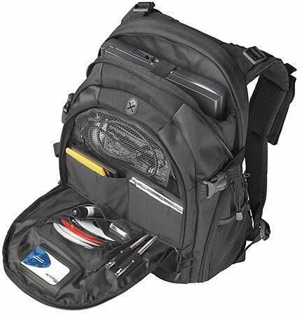 TEB01 Campus Notebook Backpac (16&quot;, zwart, nylon)
