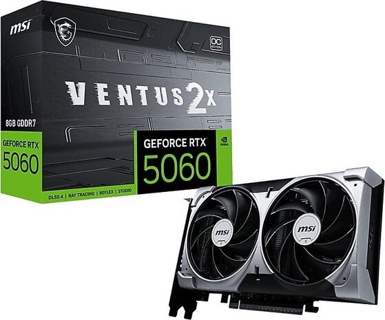 Geforce RTX 5060 Ventus 2x (8 GB GDDR7, 3 x DisplayPort, 1 x HDMI)