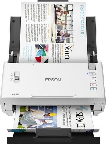 DS-410 Sheetfeed Scanner (600 dpi, 48-bit, 26 ppm, duplex scanning, USB)