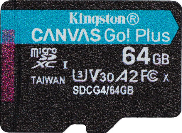 Canvas Go! Plus Flash memory card 64 GB (A2, Video Class V30, UHS-I U3, Class 10, microSDXC UHS-I)