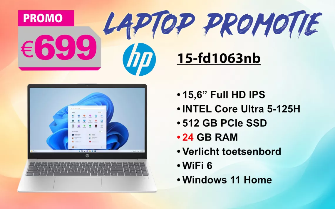 HP 15-fd1063nb bij Extrasoft in Gent