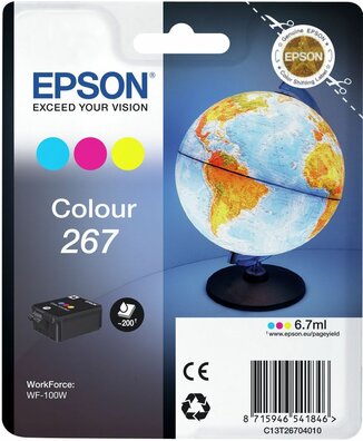 T267 inkjetcartridges (geel, cyaan en magenta)