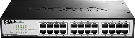 DGS-1024D/E Switch (24 poorten 10/100/1000 Mbps, desktop)