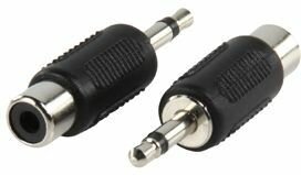 Audio Adapter plug (3,5 mm M naar RCA F, mono)