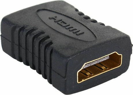 HDMI-koppelstuk F/F (om 2 HDMI-kabels met elkaar te verbinden, zwart)