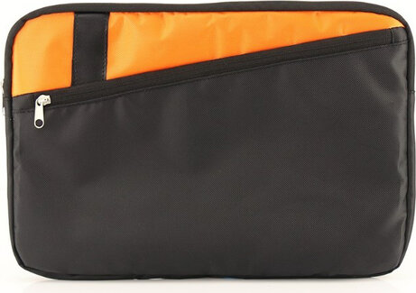 Sleeve Amsterdam (14", zwart/oranje)