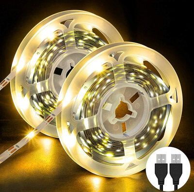 LED-strip (SMD 2835, 3000 K, 2 x 3 meter, USB-aansluiting)