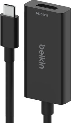 Connect Adapter : USB-C M naar HDMI F (zwart, 8K 60 Hz support, 4K 144 Hz support)