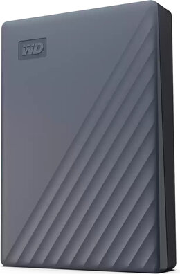 5000 GB WD My Passport Hard drive (encrypted, USB 3.2 Gen 1, 256-bit AES, grijs)