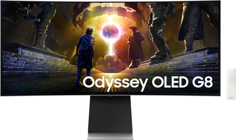 Odyssey OLED 34" (UWQHD 3440x1440, 175 Hz, 0,03 ms, 1 x Mini DisplayPort 1.2, 1 x Mini HDMI 2.1, 1 x USB-C)