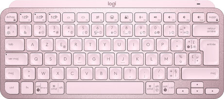 MX Keys Mini Minimalist Wireless Illuminated Keyboard (Bluetooth, Azerty FR, backlight, roze)