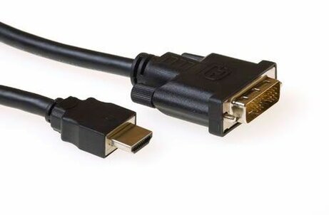 Adapterkabel : HDMI M naar DVI-D M (2 m, zwart)