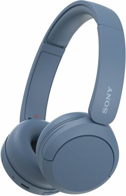WH-CH520 Headphones (met micro, on-ear, Bluetooth, blauw)