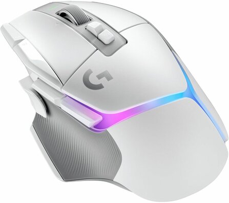 G502 X Plus (25.600 dpi, 13 knoppen, multikleur verlichting, wit)
