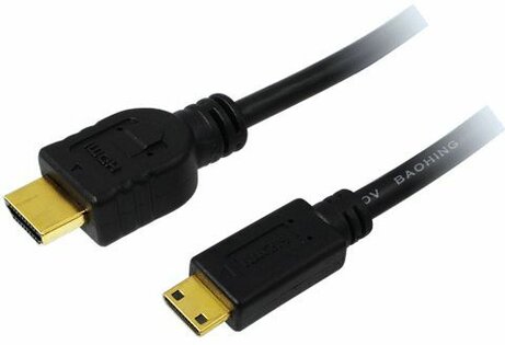HDMI 1.4 naar mini HDMI (1,5 m, zwart)