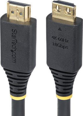 HDMI2-CABLE-GRIP-15F High Speed HDMI Cable M/M (met grippingconnectors, 4K 60Hz, 4,5 m, shielded, zwart)