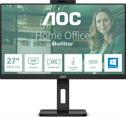Pro-line Q27P3CW LED 27", 2560 x 1440 QHD, IPS, 4 ms, 2 x HDMI, DisplayPort, USB-C, speakers, zwart