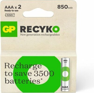 Ready-to-use Herlaadbare batterijen AAA (2-pack, 850 mAh)