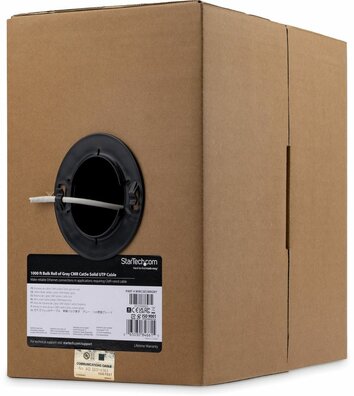 Bulk Cat5e Solid UTP netwerkkabel (300 meter, grijs)